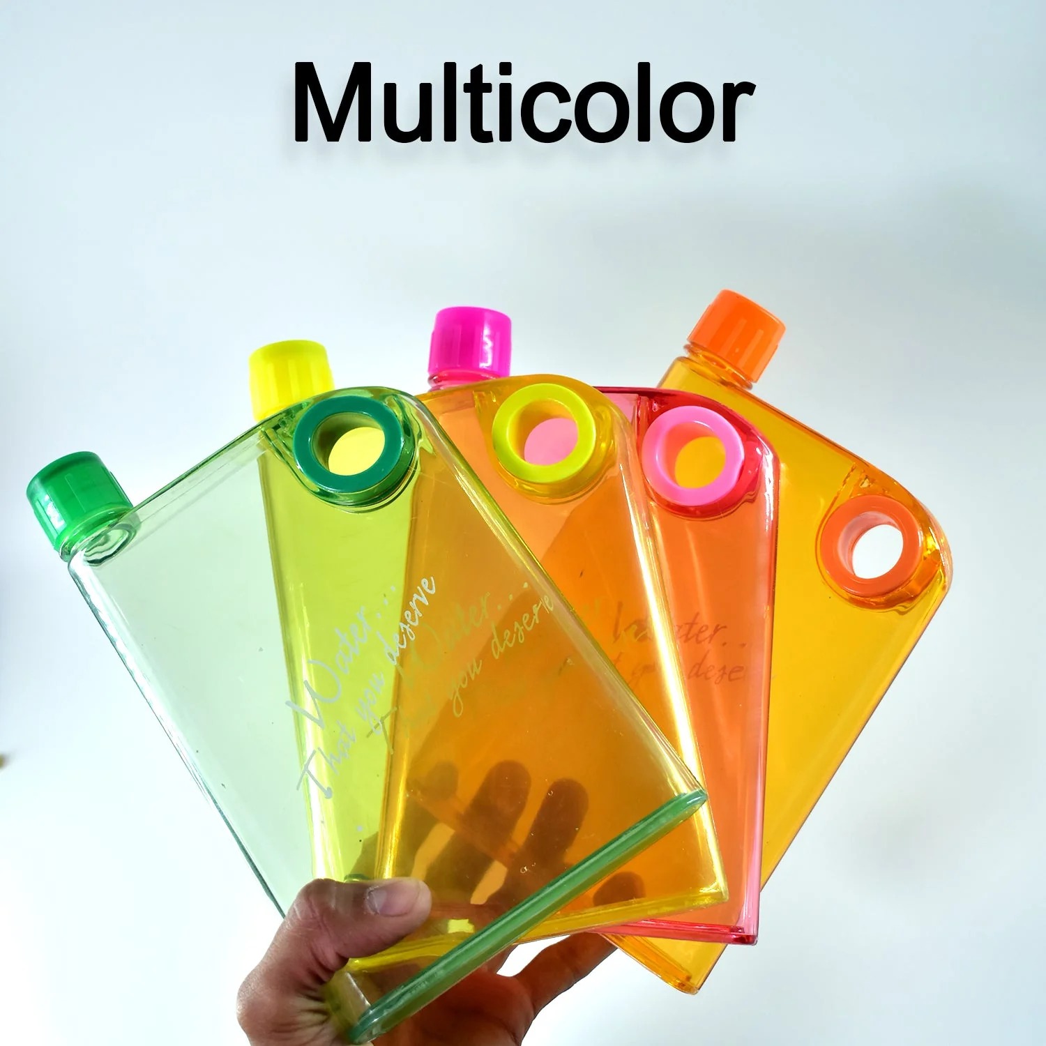 Notebook Style Slim Water Bottle